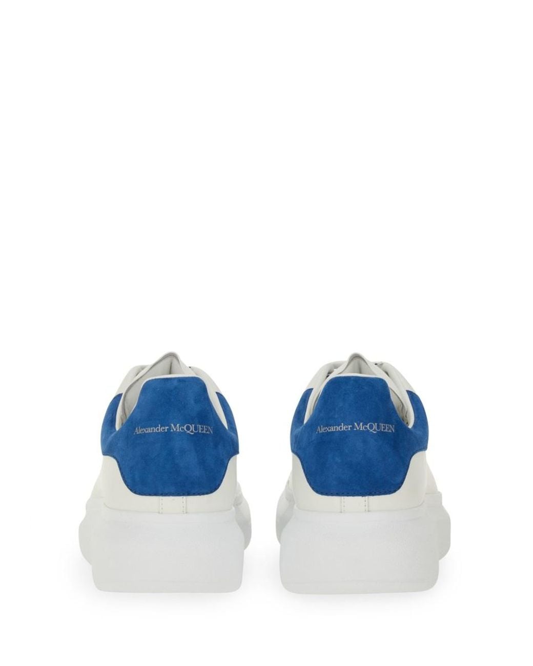 McQueen White Alexander Mcqueen Oversized Leather Sneaker for men