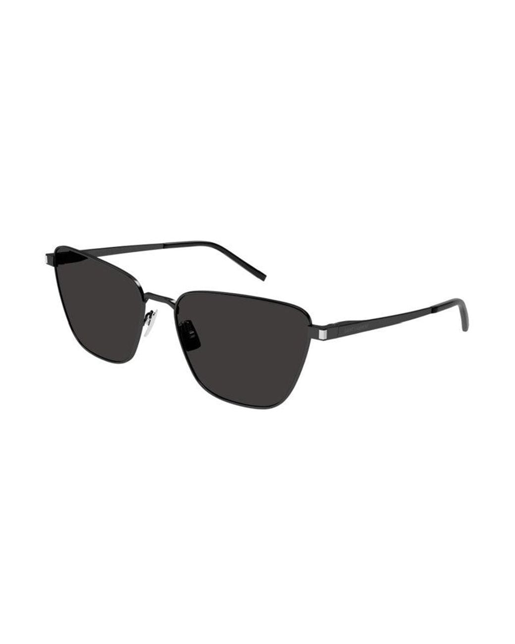 Saint Laurent Black Sunglasses Cat Eye Full Rim, Frame And Lens Sl551001
