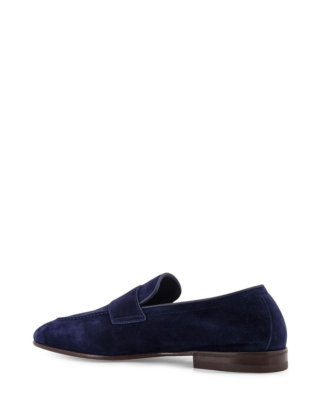 Brunello Cucinelli Blue Suede Loafers for men