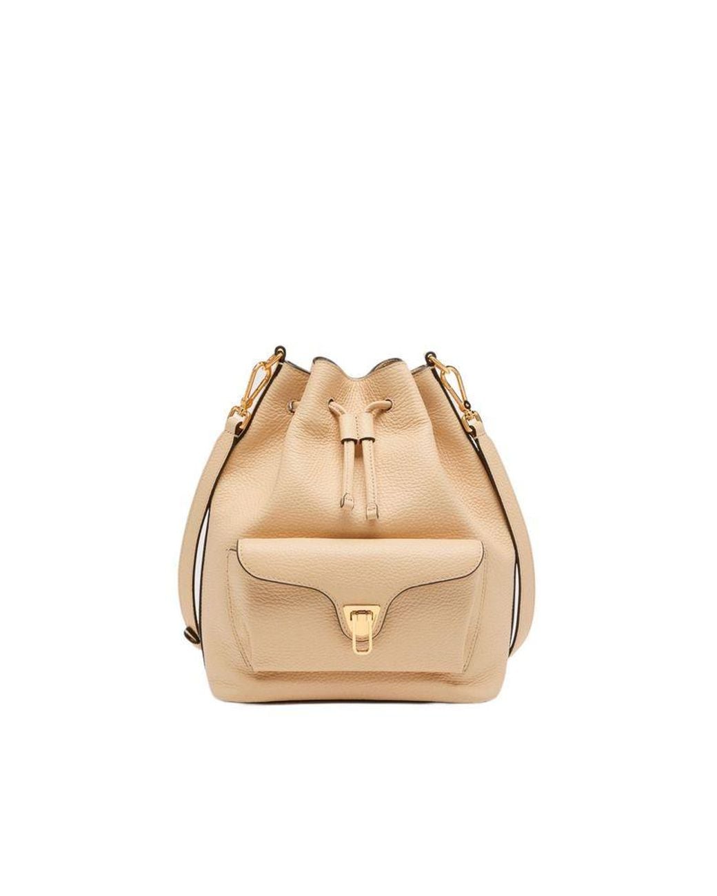 Coccinelle Natural Bucket Bag Bovine Leather Bucket-Bags