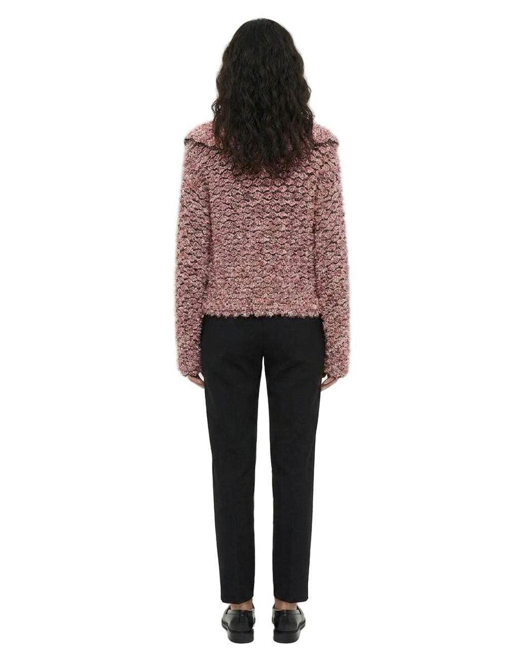 Dolce & Gabbana Red Dolce & Gabbana Cashmere-Wool Boucle Jacket