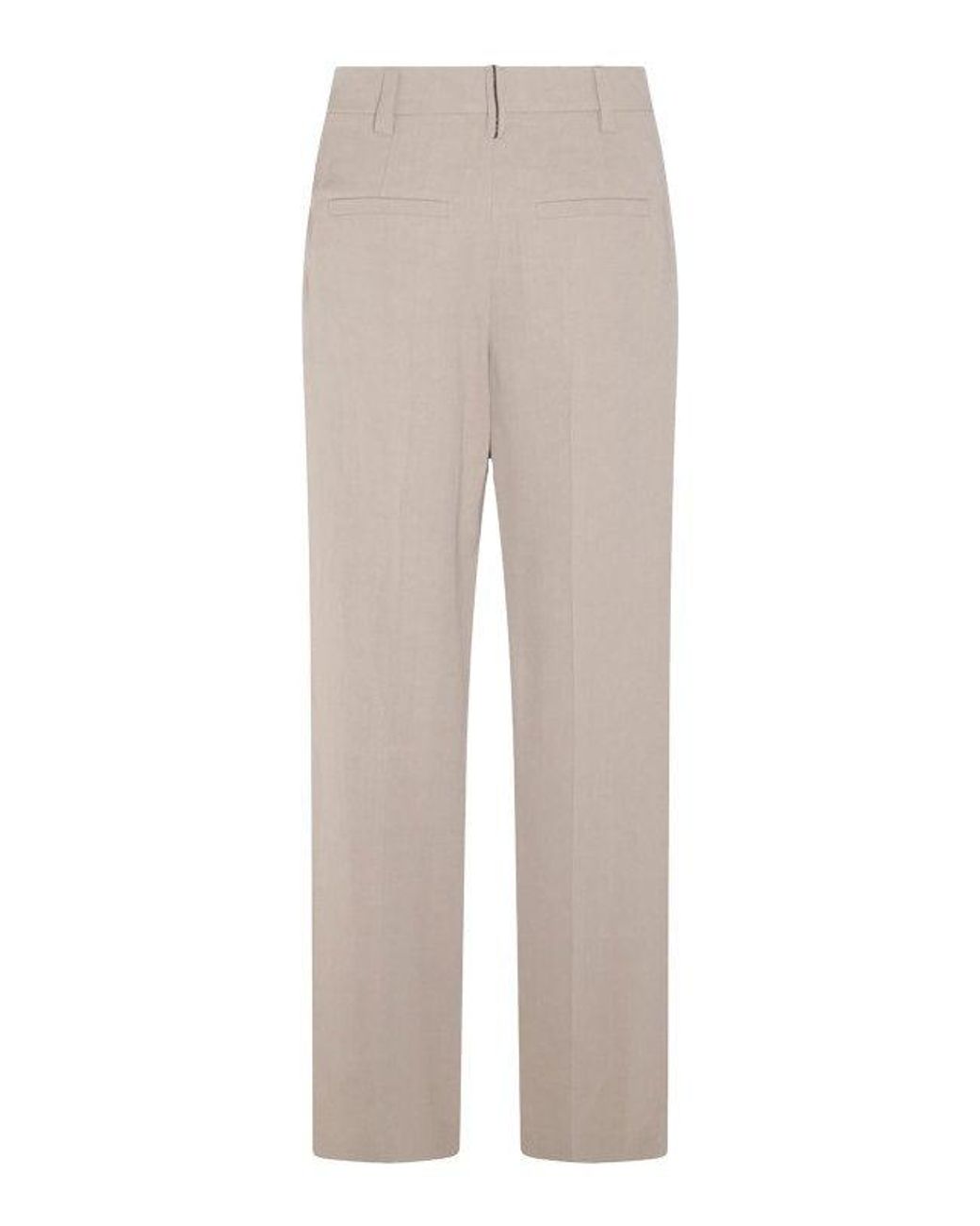 Brunello Cucinelli Gray Light Straight Trousers