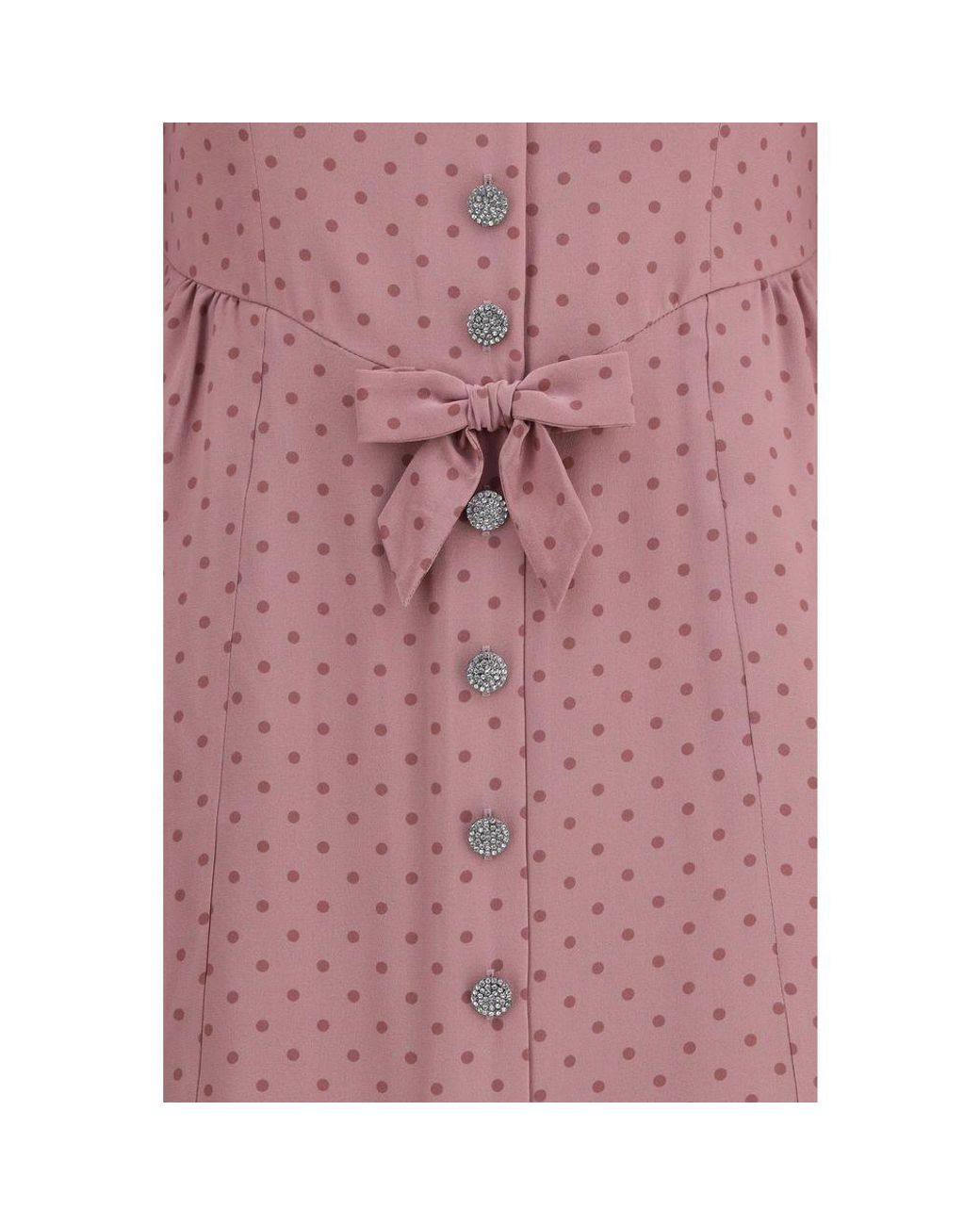 Alessandra Rich Pink Silk Casual Dress