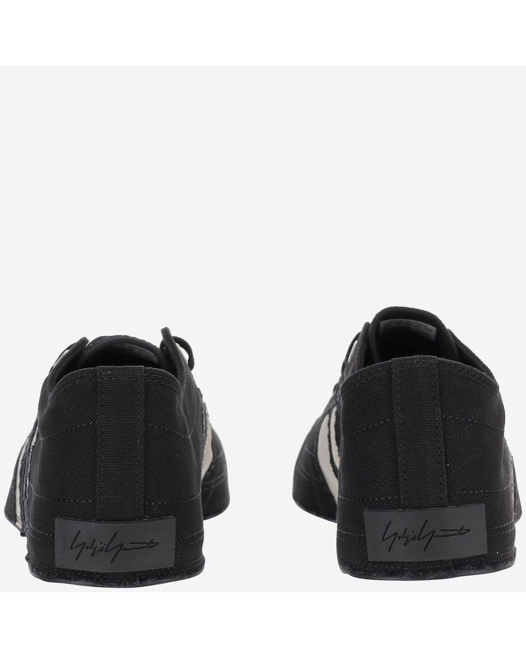 Adidas Black Y-3 Nizza Lo Sneakers Fabric Trainers for men