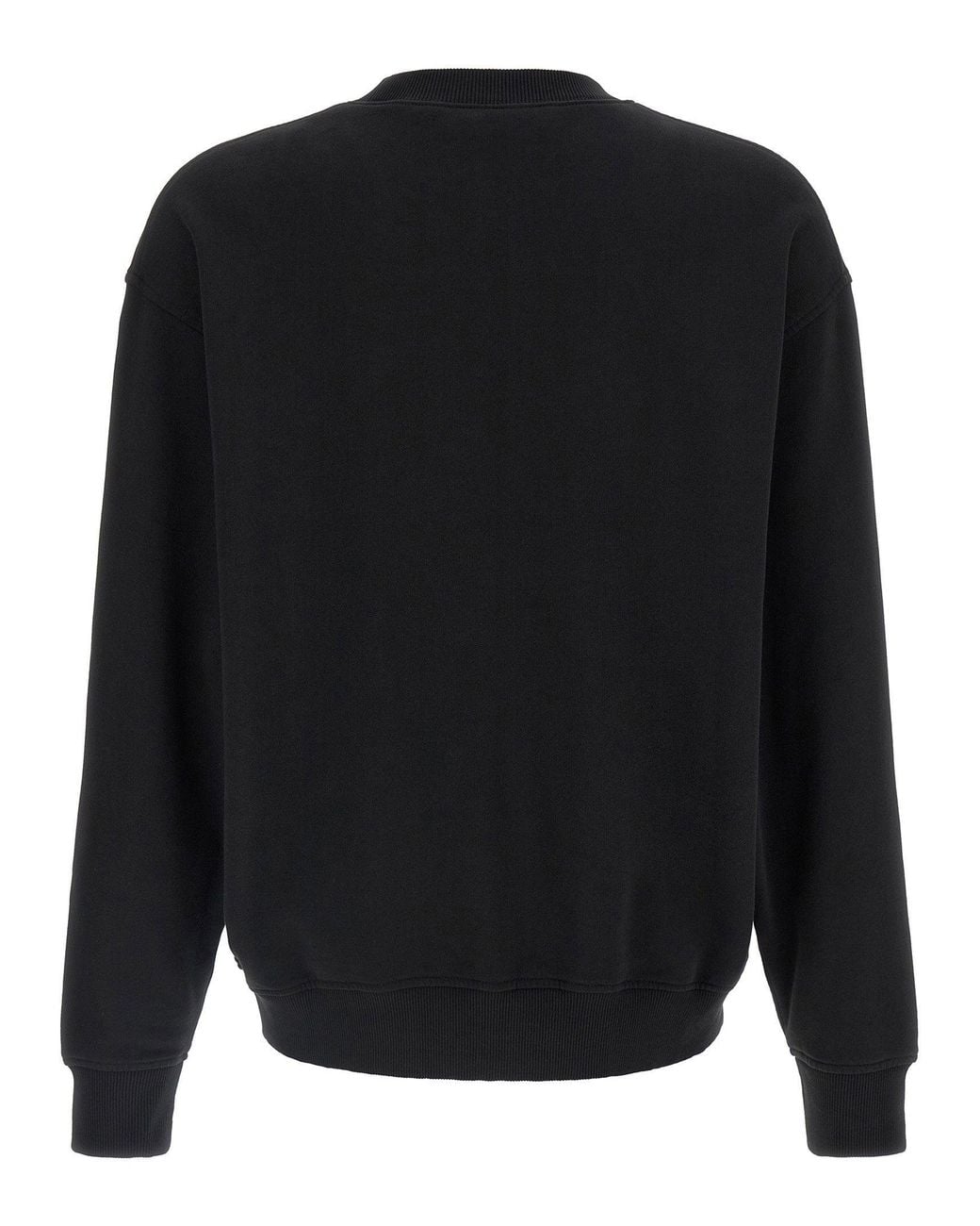 Palm Angels Black Logo-Embroidered Crew Neck Sweatshirt for men
