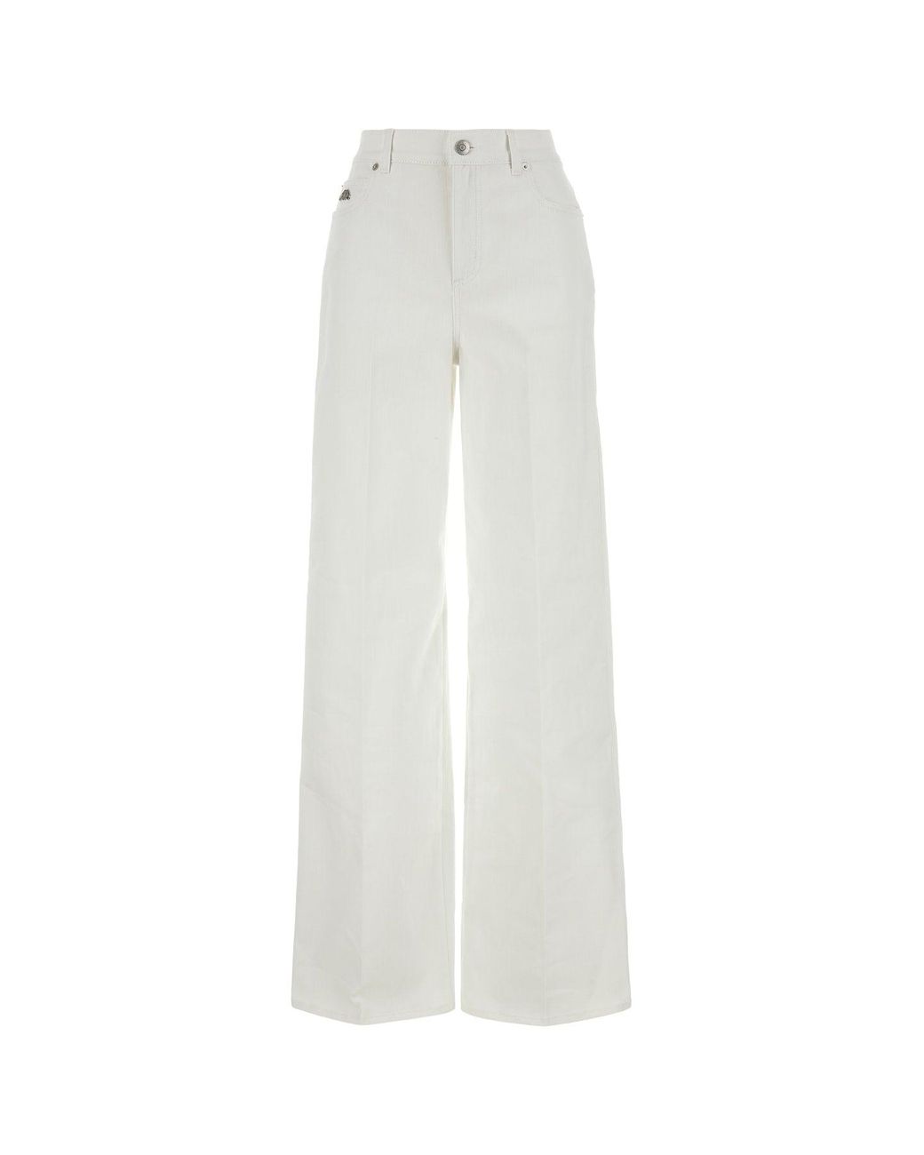 McQueen White Pantalone