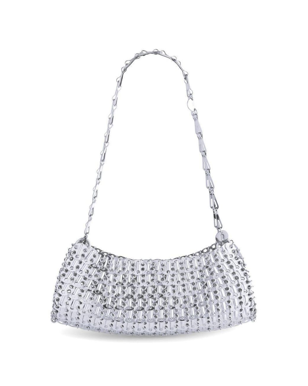 Rabanne Blue Shoulder Bag 1969 Steel
