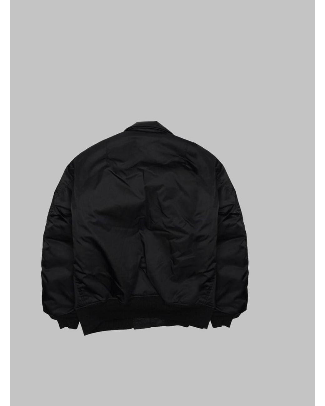 Rick Owens Black Flyers Nylon Bomber Jacket for men
