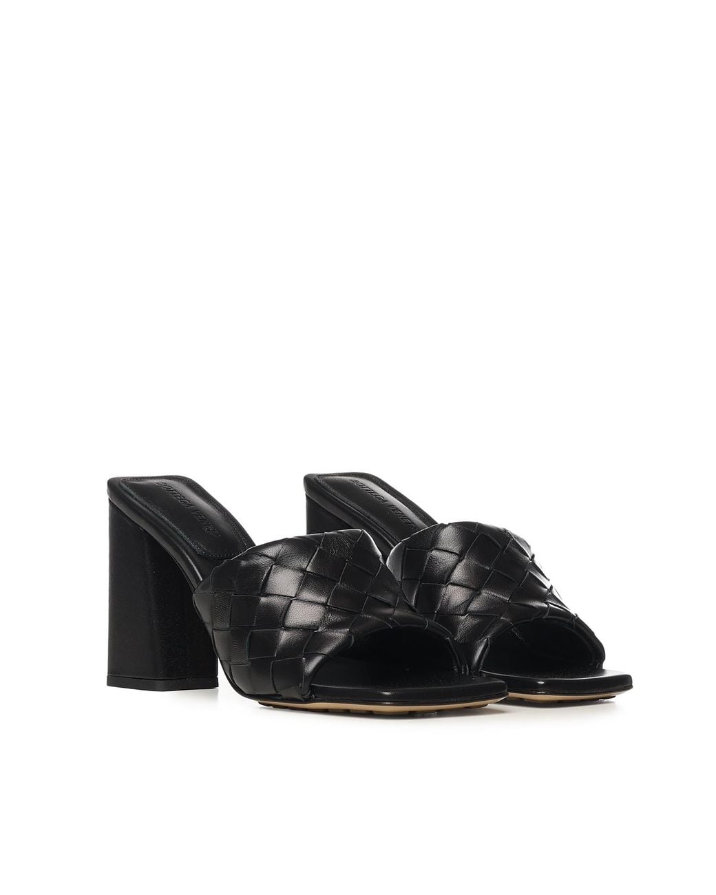 Bottega Veneta Black Sandals Lambskin