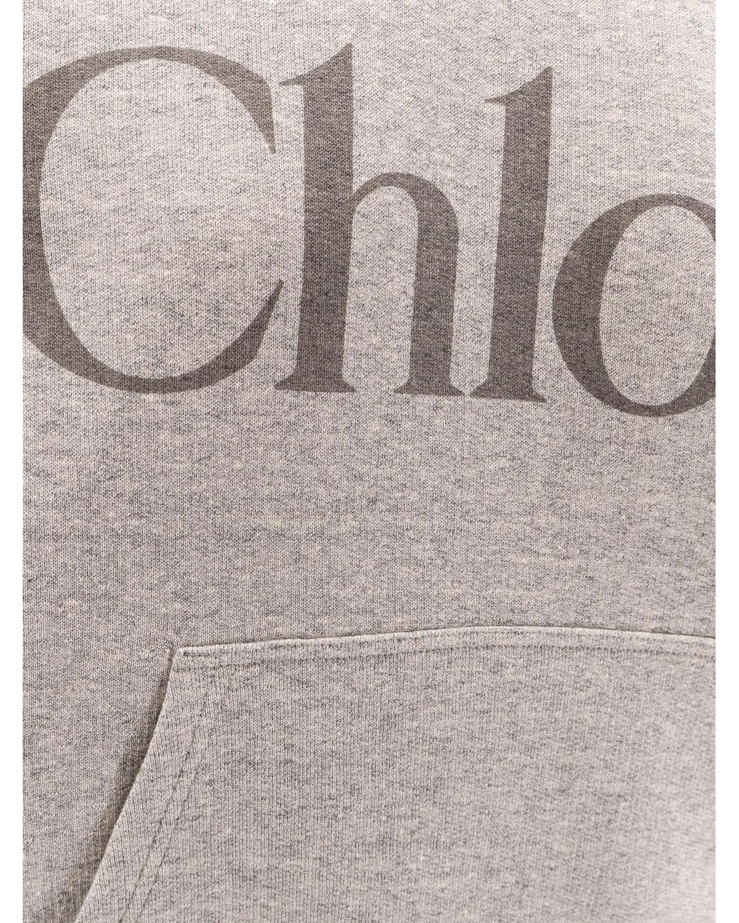 Chloé Gray Cotton Blend Sweatshirt