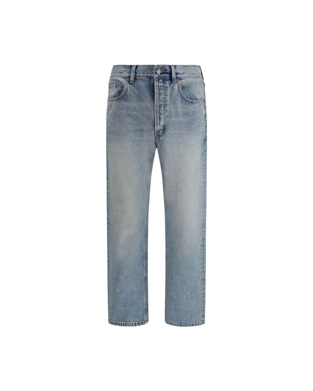 Saint Laurent Blue Cotton Straight for men