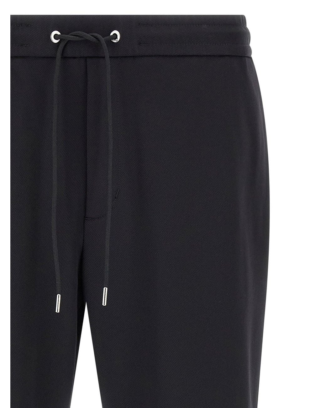 Moncler Blue Logo Patch Joggers for men