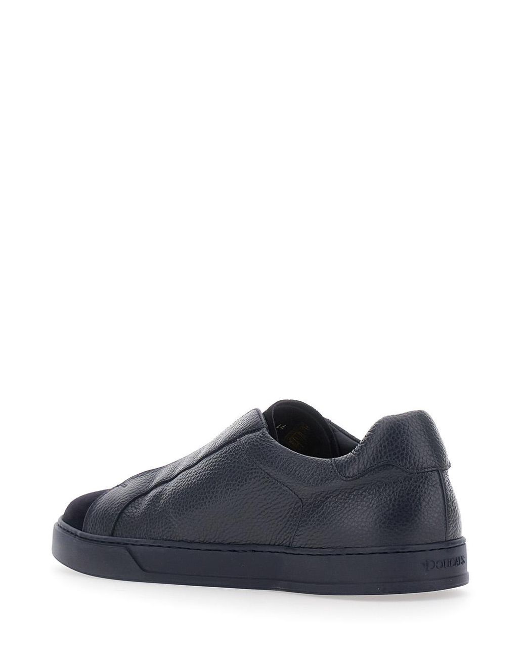 Doucal's Blue Sneakers Spencer Calfskin Trainers for men