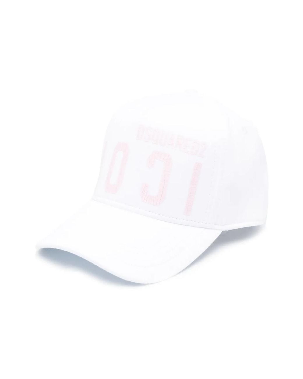 DSquared² White Icon Cracked Logo Baseball Cap Accessories Beanies & Hats for men