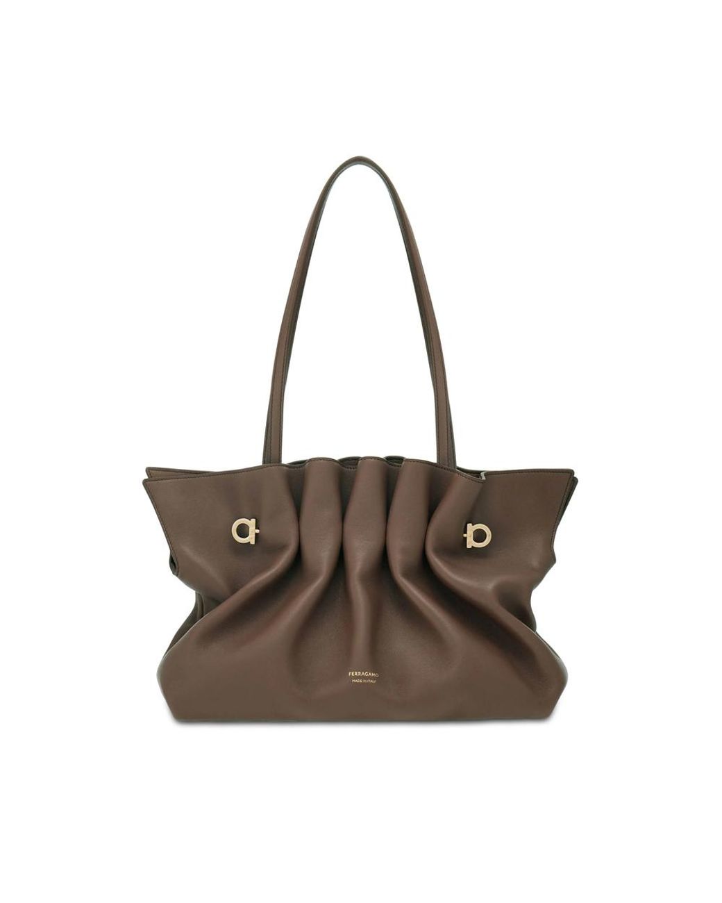 Ferragamo Brown Shoulder Bags