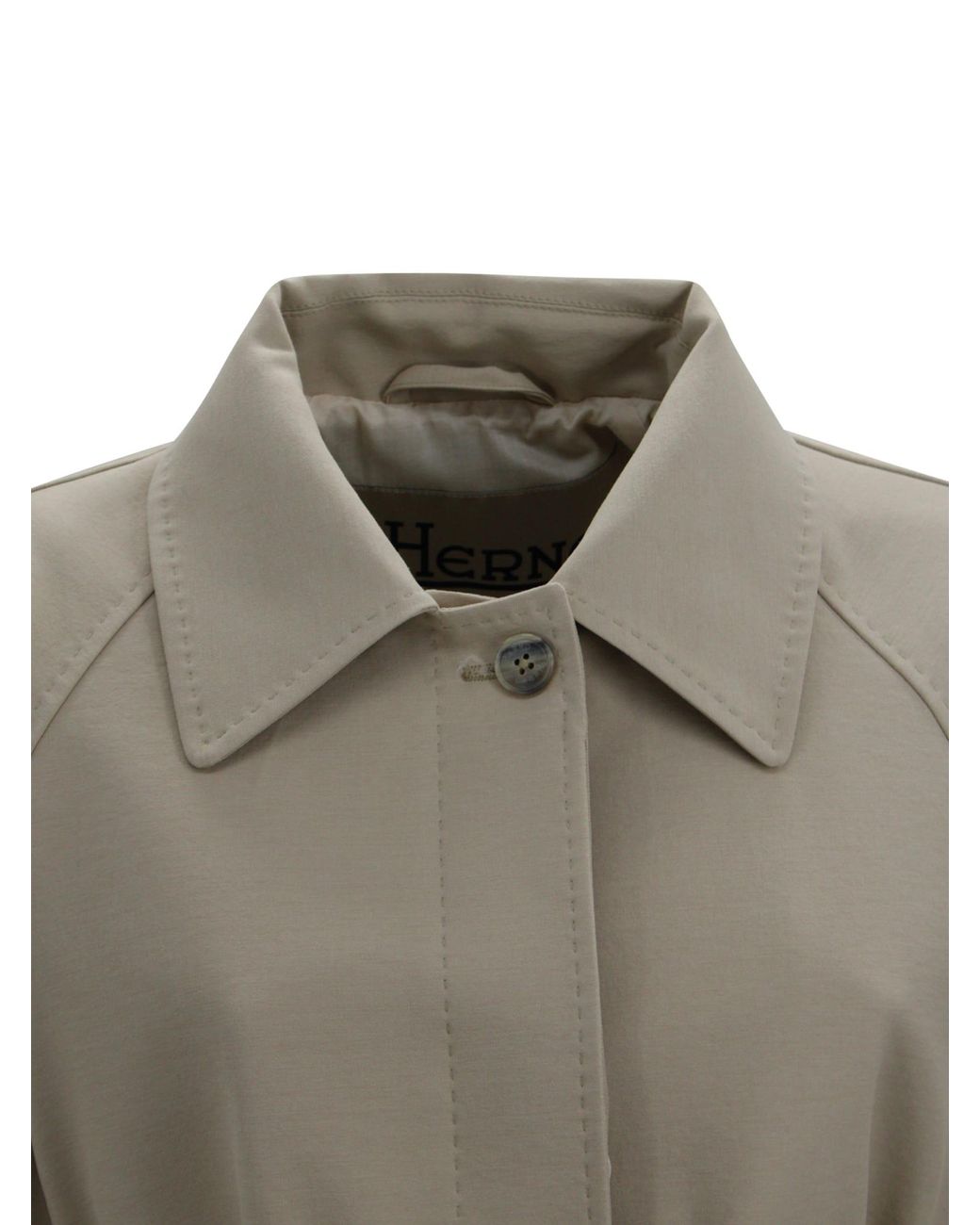 Herno Gray Jacket With Belt