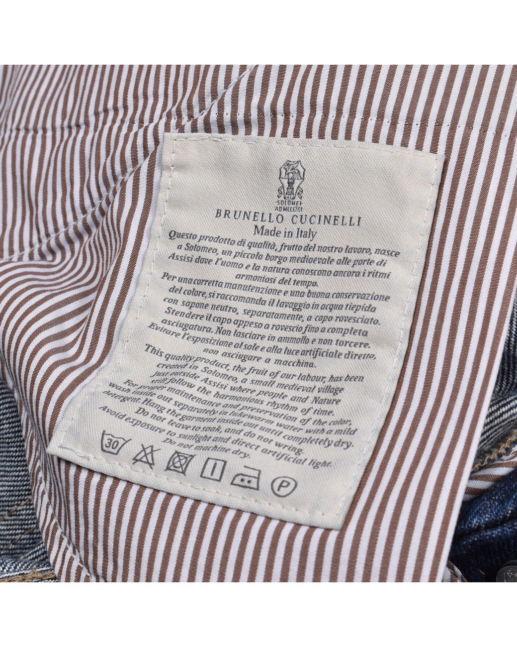 Brunello Cucinelli Blue Pants for men