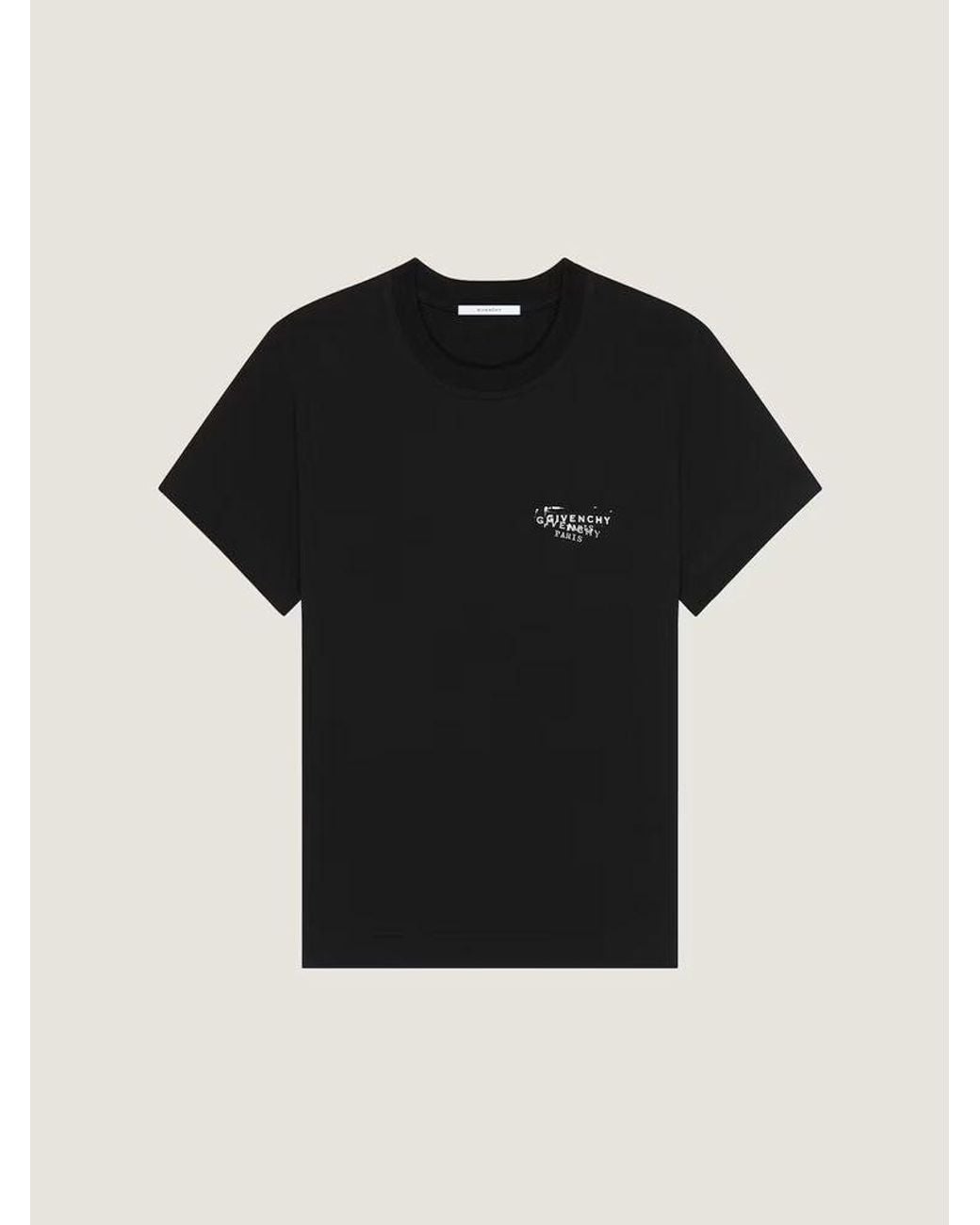 Givenchy Black Givenchy Logo-Embroidered T-Shirt