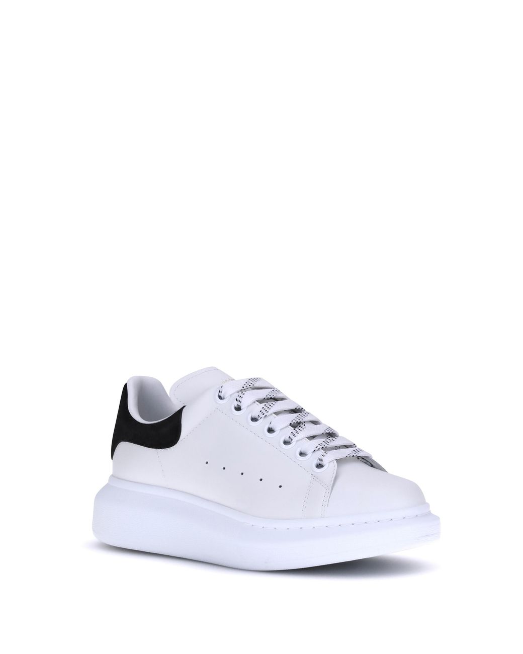 McQueen White Leather Sneakers