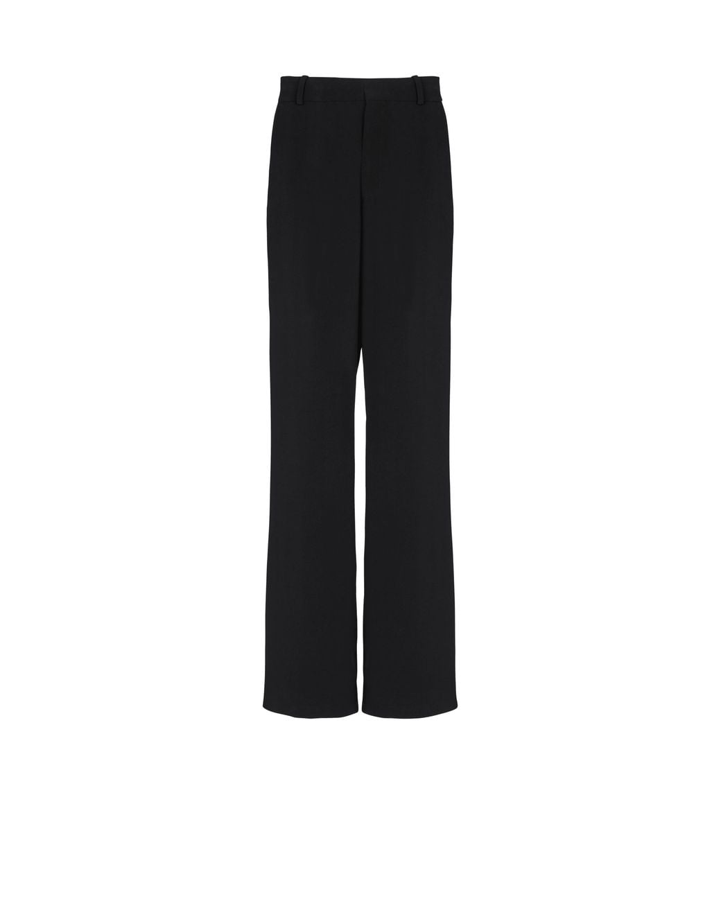 Balmain Black Crepe Loose Trousers for men