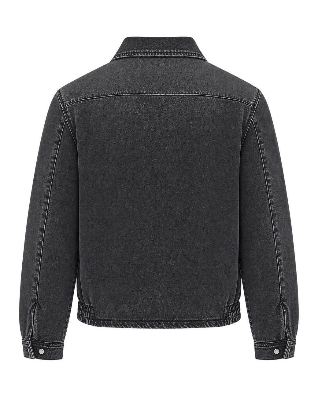 Arte' Gray Short Denim Jacket Cotton for men