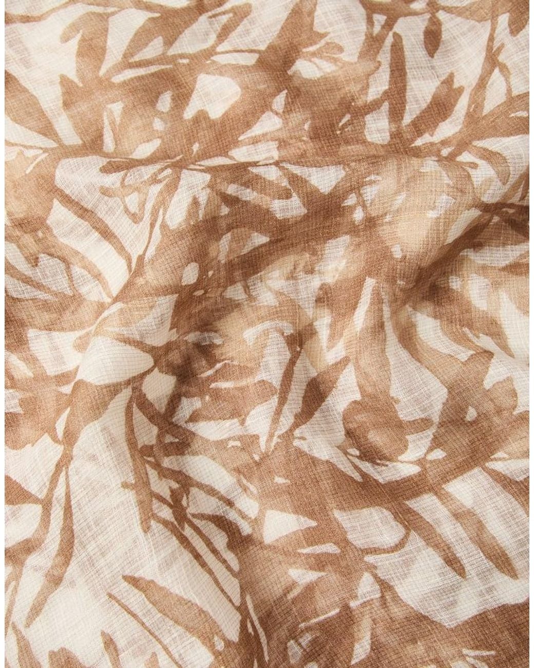 Brunello Cucinelli Natural Light Linen Scarf Accessories & Slg