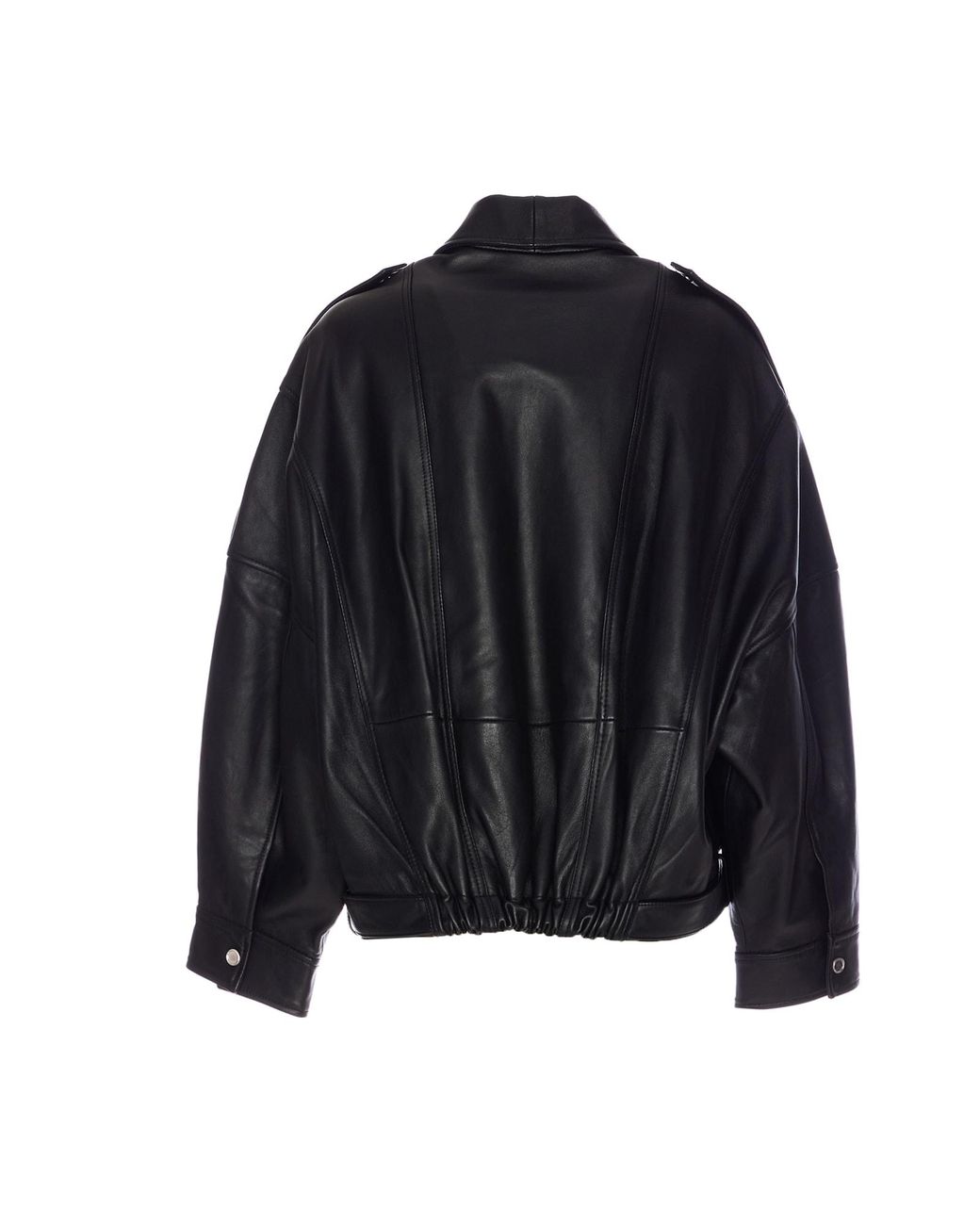 レザージャケット・コート PINKO CONFINE BIKER JACKET WITH BELT Pinko Confine Biker Jacket With Belt in Black | Lyst