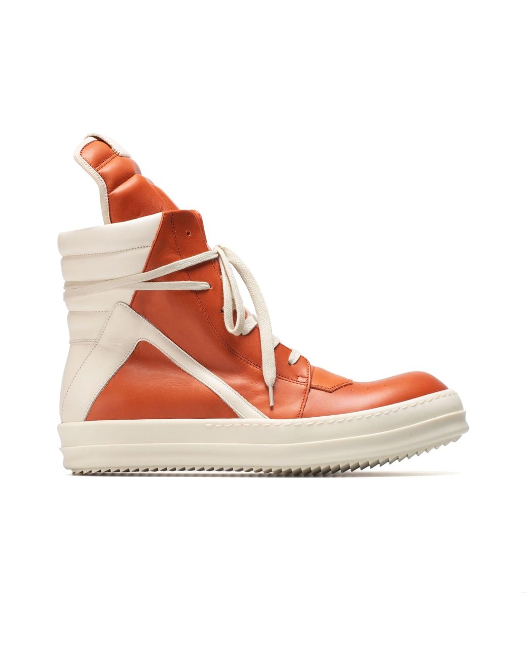 Rick Owens Geobasket Sneakers Orange in Brown for Men | Lyst