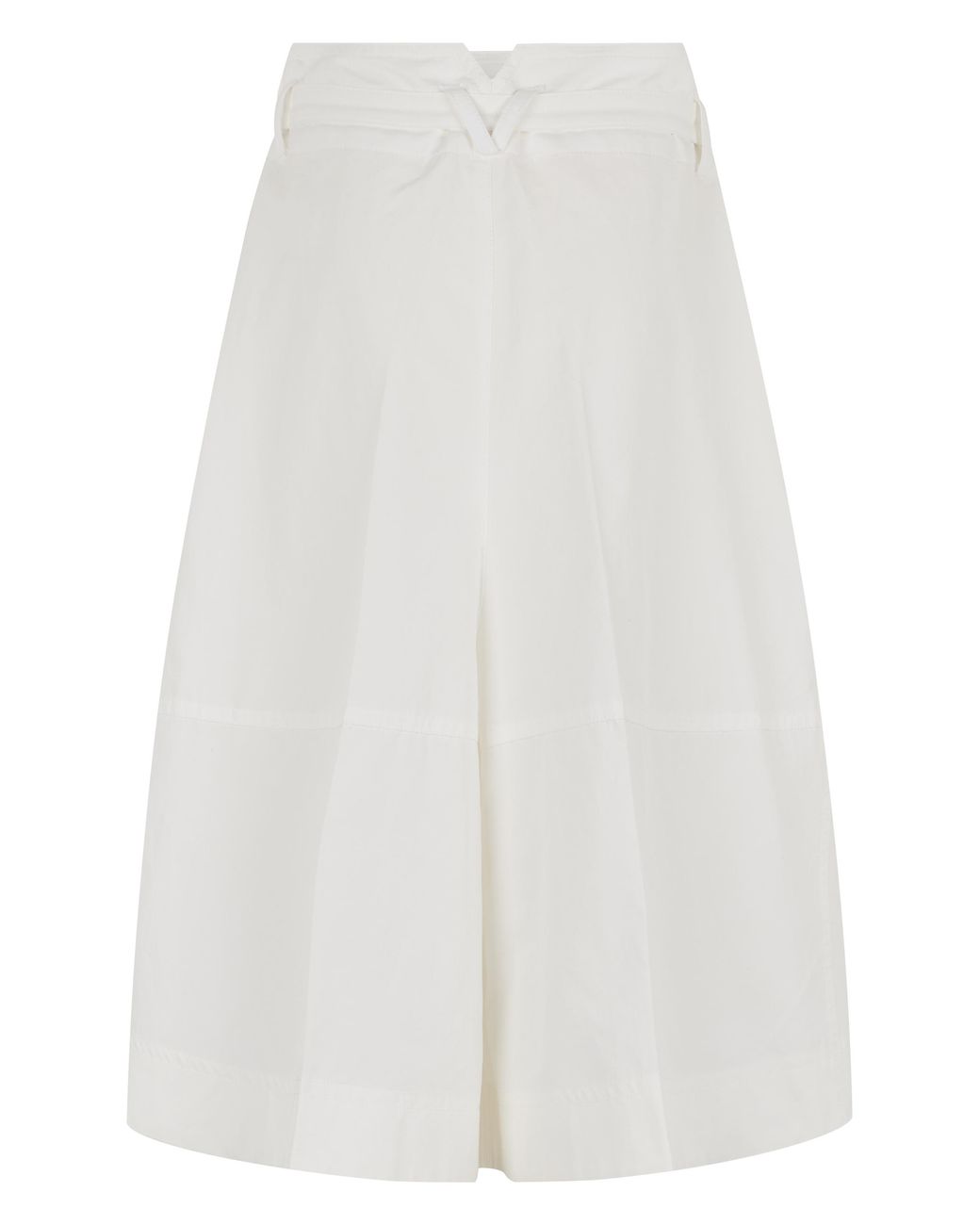 Bottega Veneta White Bottega Veneta Wide-Leg Lightweight Cotton Culotte