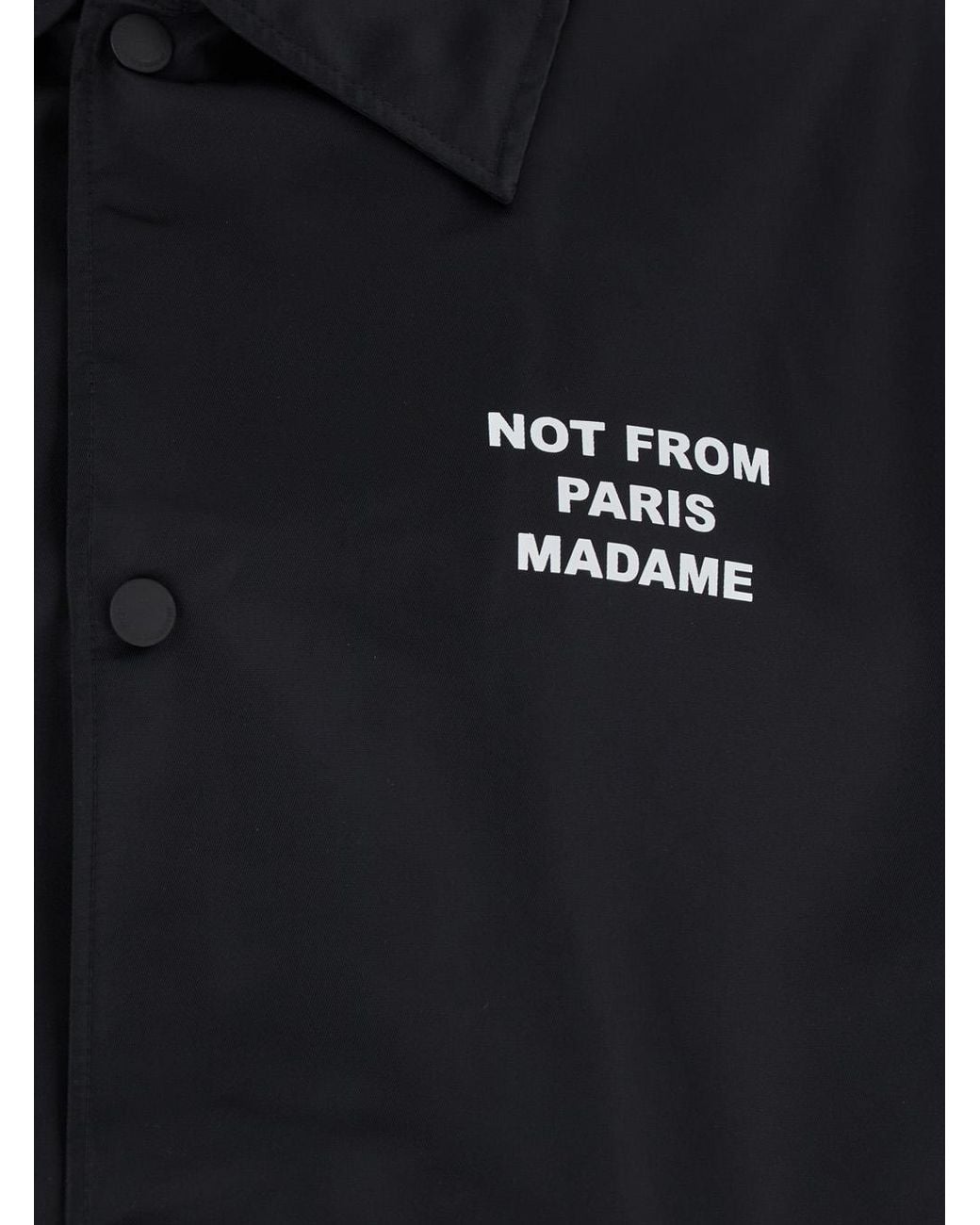 Drole de Monsieur Blue Technical Fabric Logo Jacket For Nylon Outerwear for men