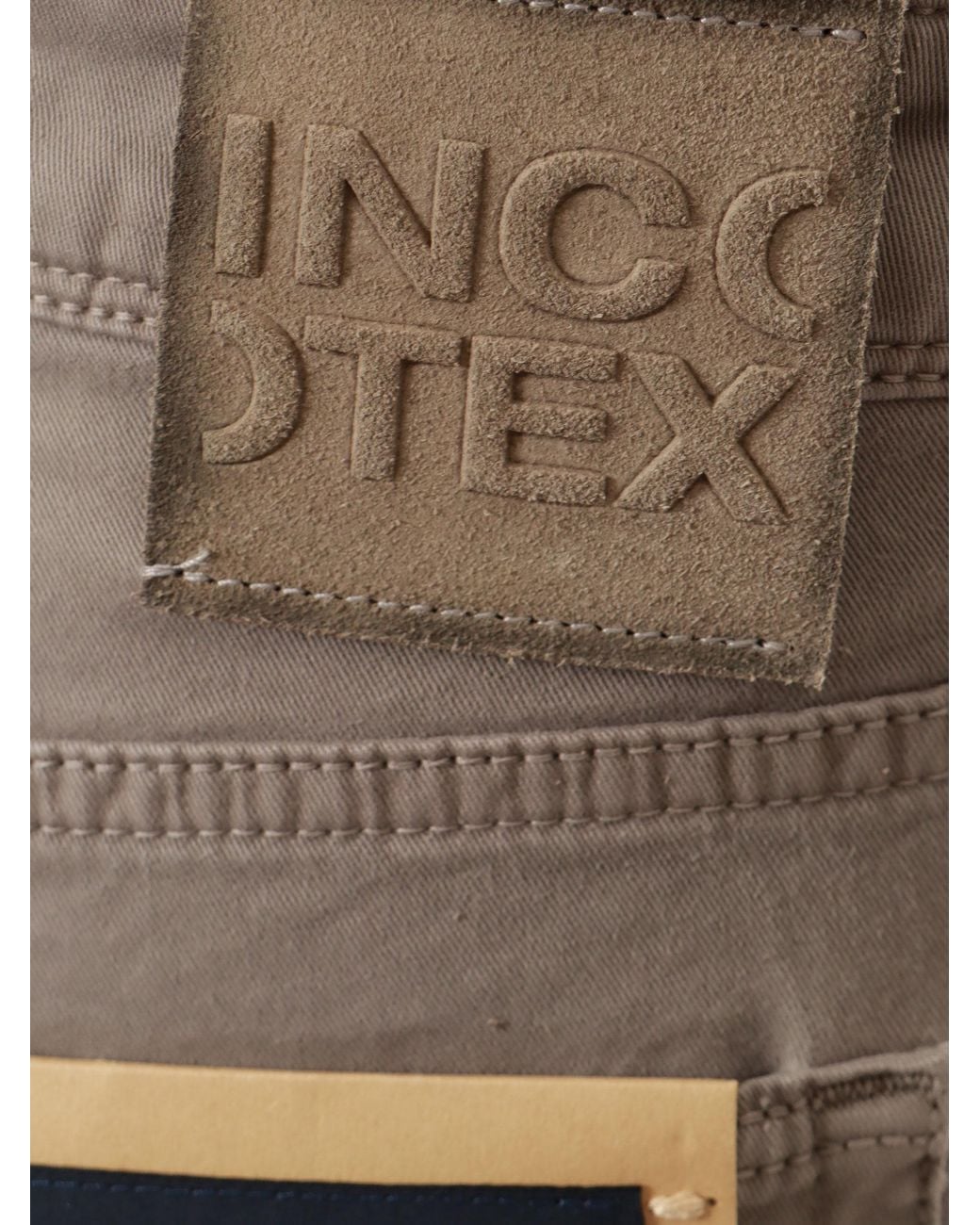 Incotex Gray Rtw Cotone Elastan for men