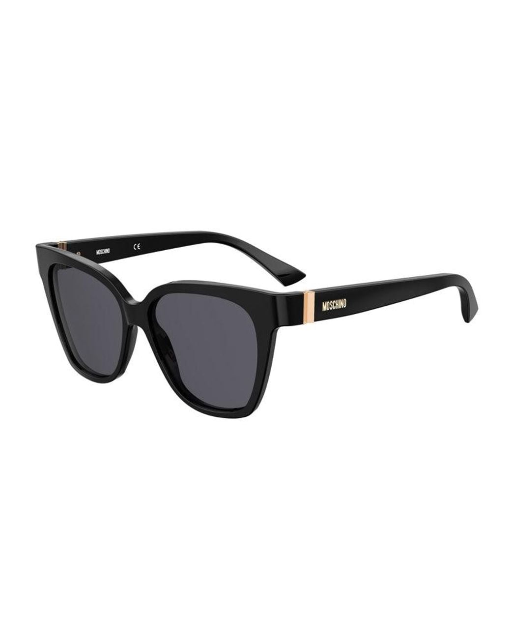 Moschino Black Moschino Acetate Square Sunglasses