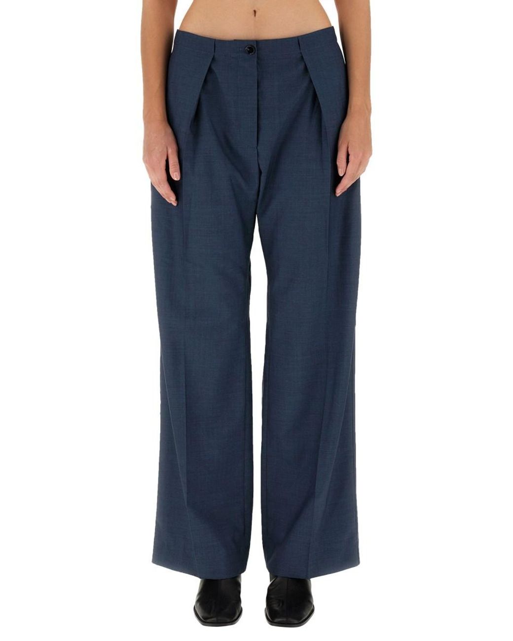Acne Blue Acne Studios Wool Trousers