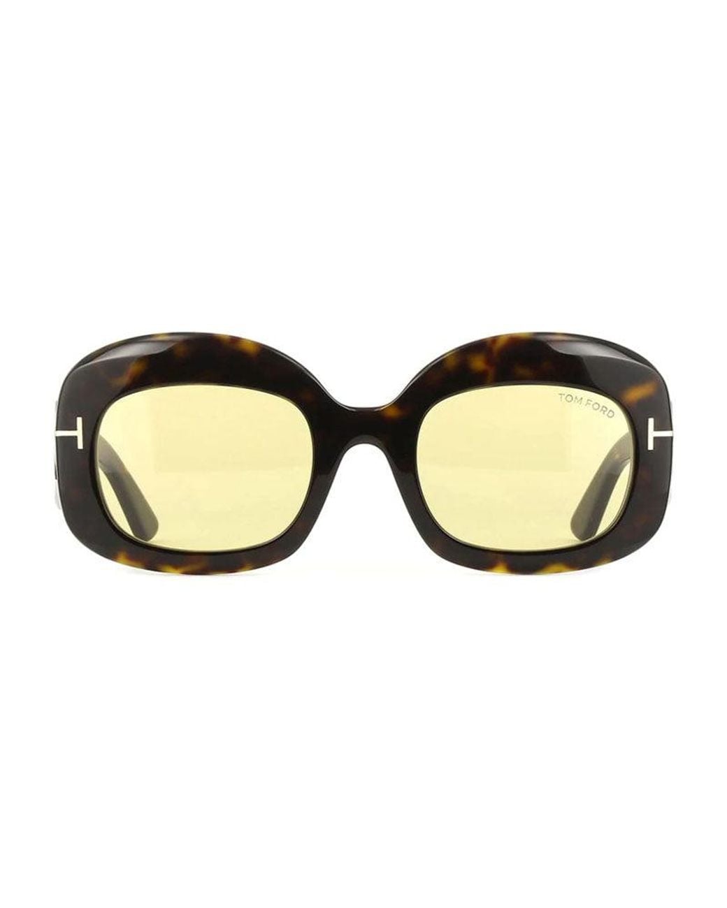 Tom Ford Black Sunglasses 23 140, Square Frame And Full Rim Lens Ft121952E One Color