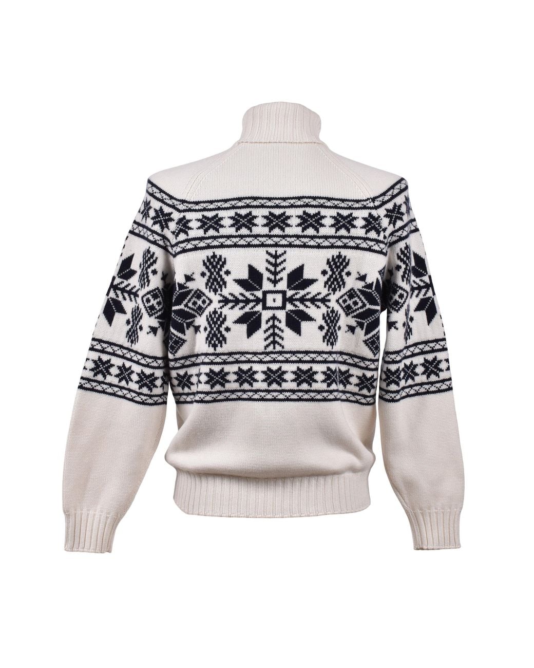 Brunello Cucinelli Multicolor 100% Cashmere Two Tone Turtleneck Sweater for men