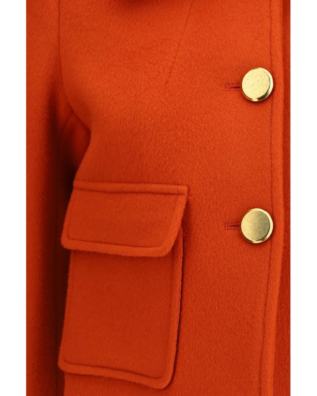 P.A.R.O.S.H. Orange Leak Single Breasted Blazer Wool Ovis Aries Blazers & Vests