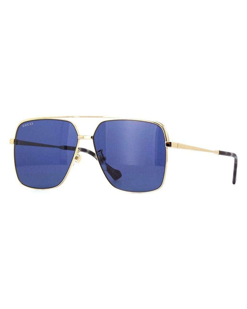 Gucci Metallic Frame And Lens Sunglasses for men