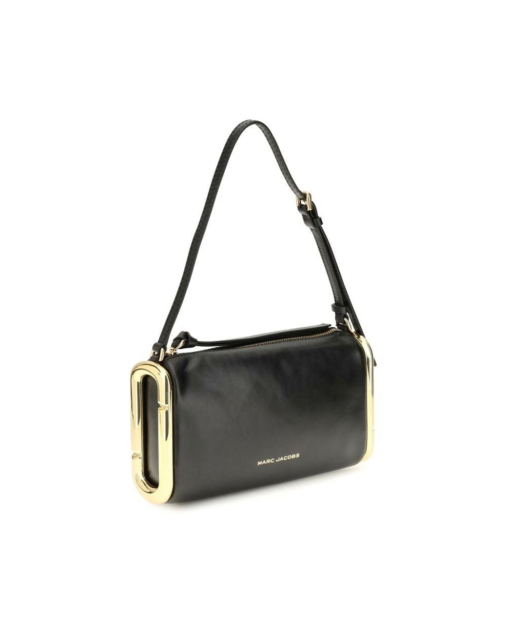 Marc Jacobs Black Calf Leather Bos Taurus Shoulder Bag