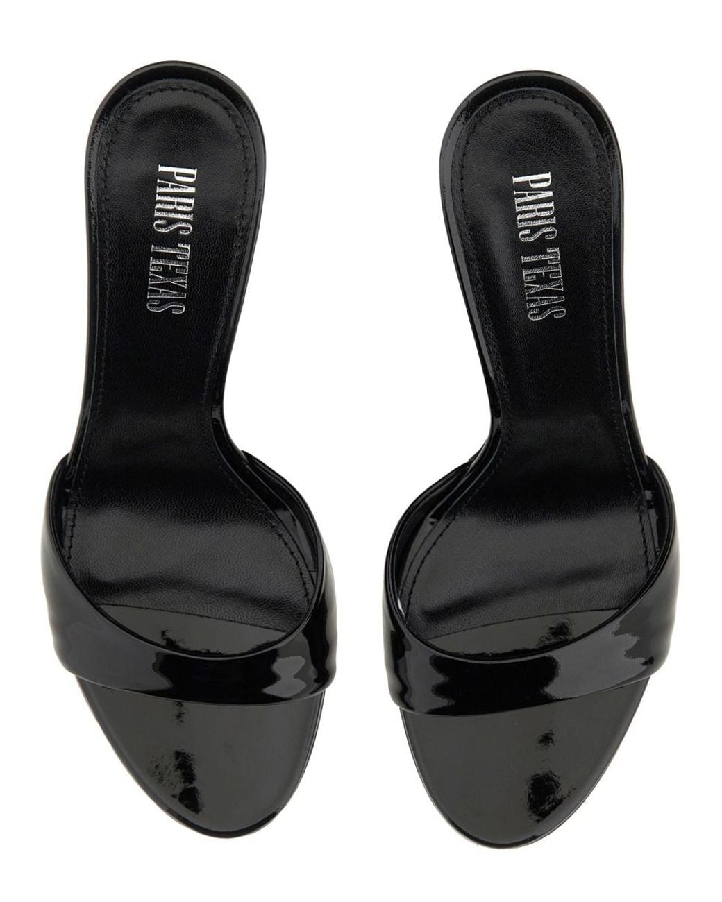 Paris Texas Black Mule Lidia