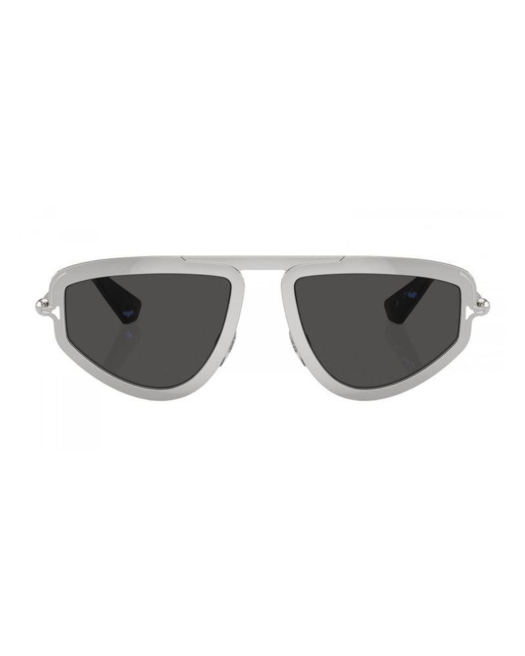 Burberry Gray Sunglasses Geometric Full Rim, Frame And Dark Lens Be3150100587 for men