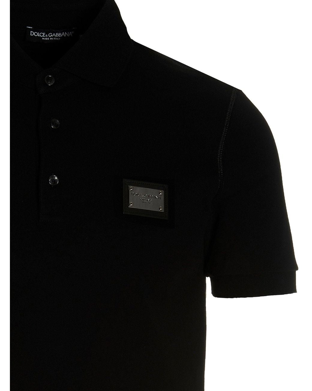 Dolce & Gabbana Black Dolce & Gabbana Dg Essential Polo for men