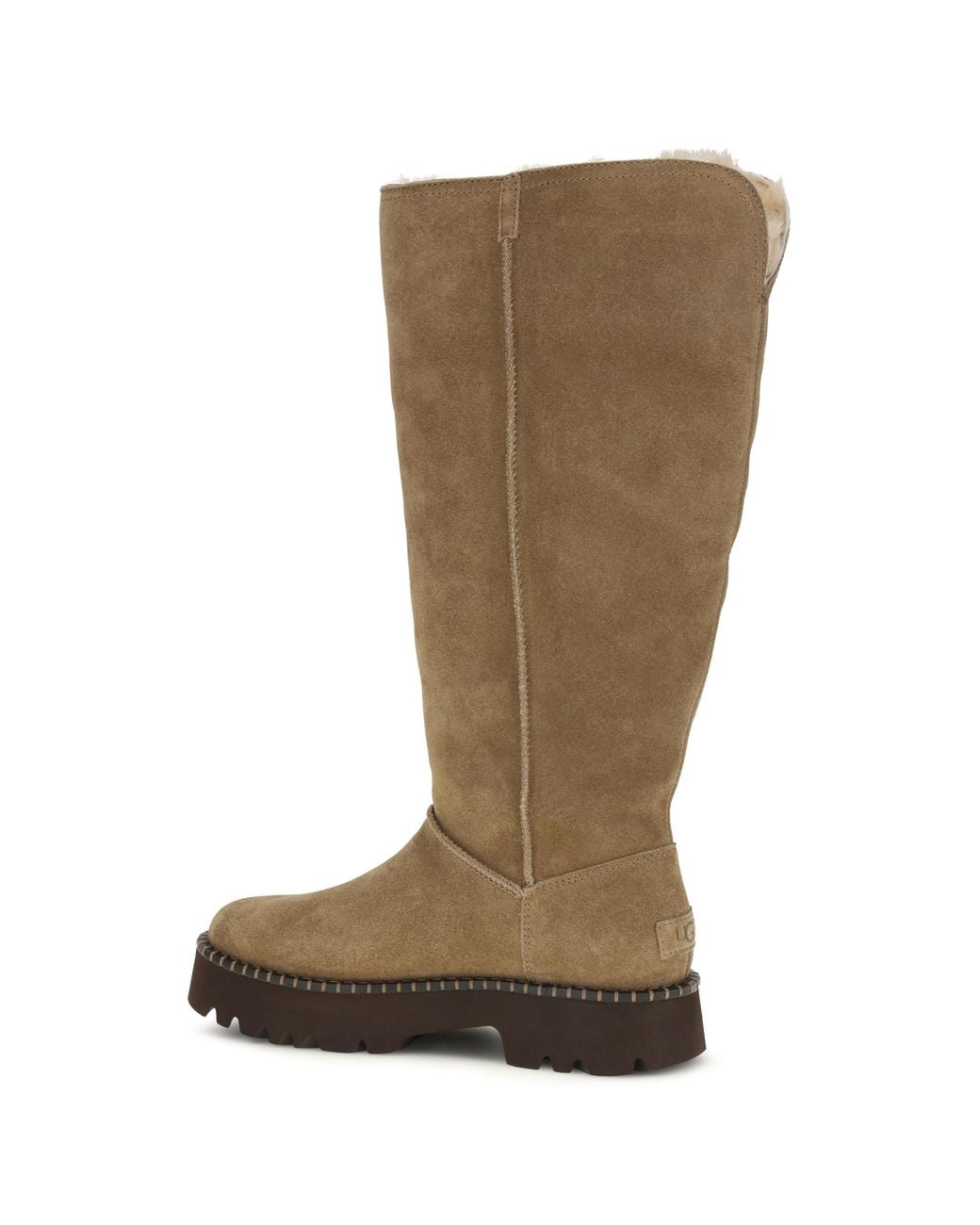 Ugg Brown Uptowner Suede Tall Boots Upper: Suede; Sole: Rubber