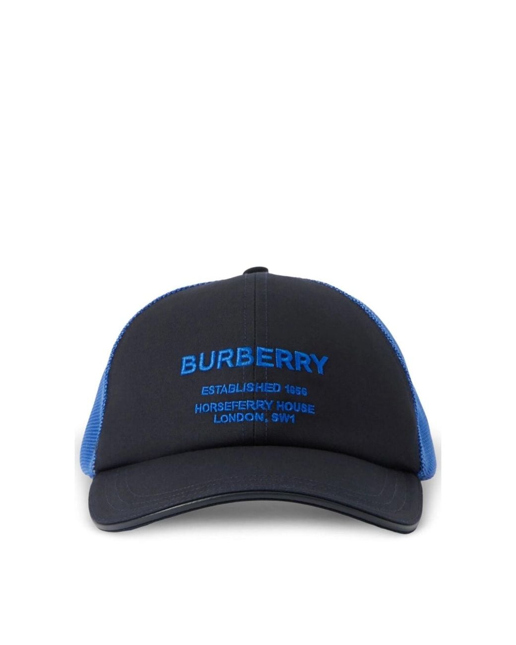 Burberry Blue Horseferry Logo Baseball Cap for men