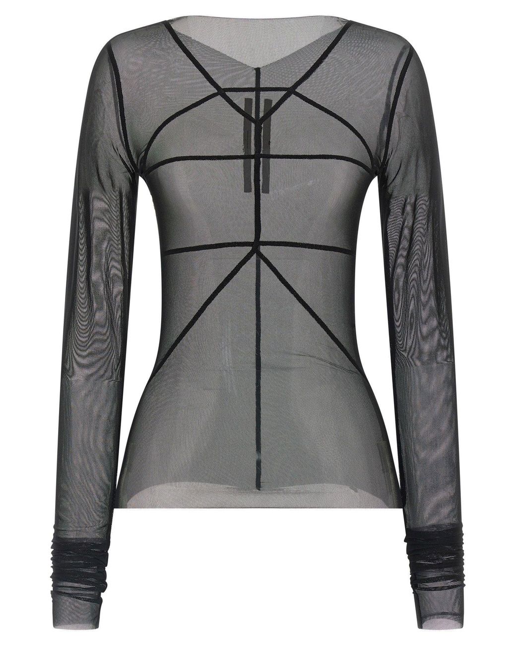 Rick Owens Gray Temple Top Sweater