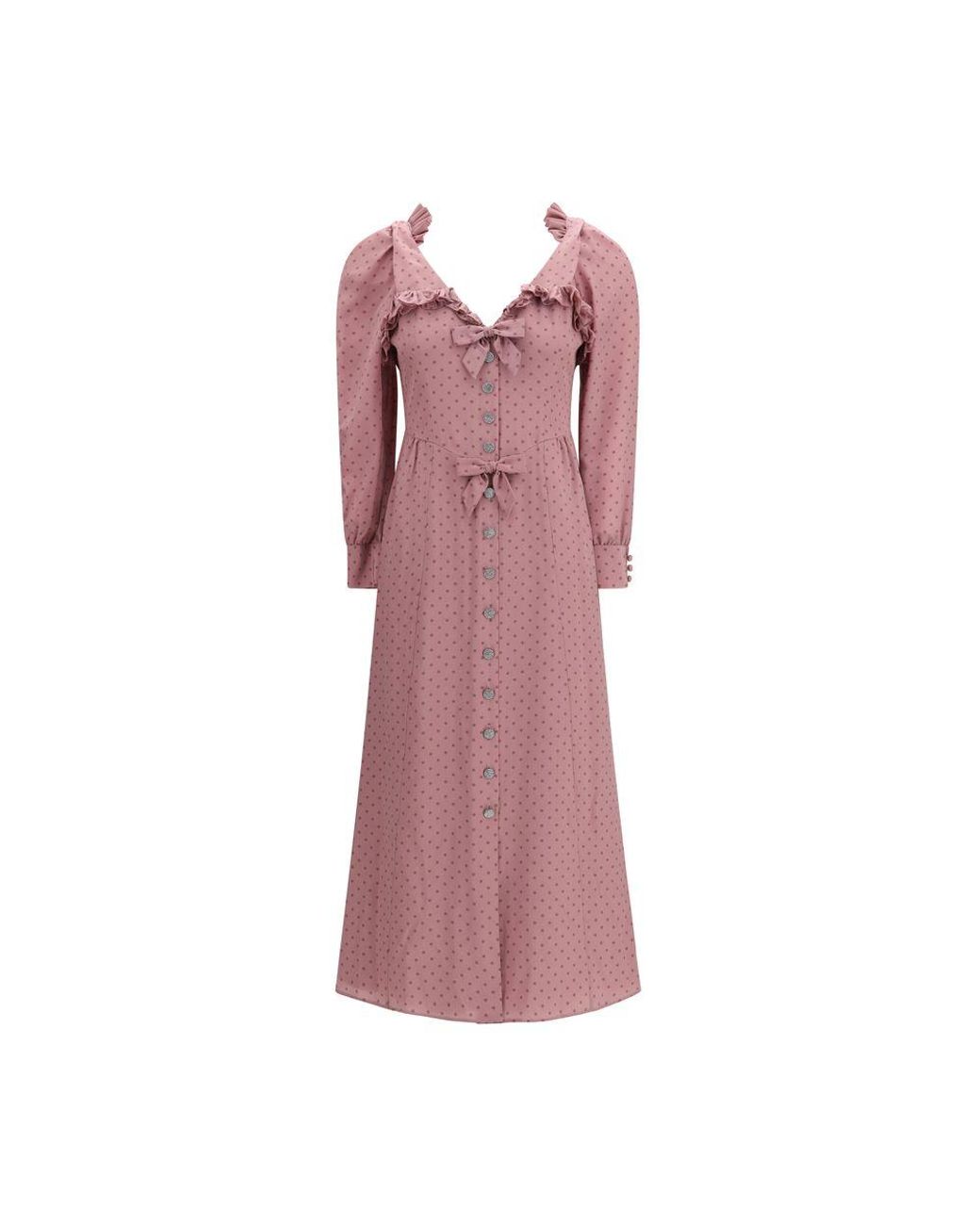 Alessandra Rich Pink Silk Casual Dress