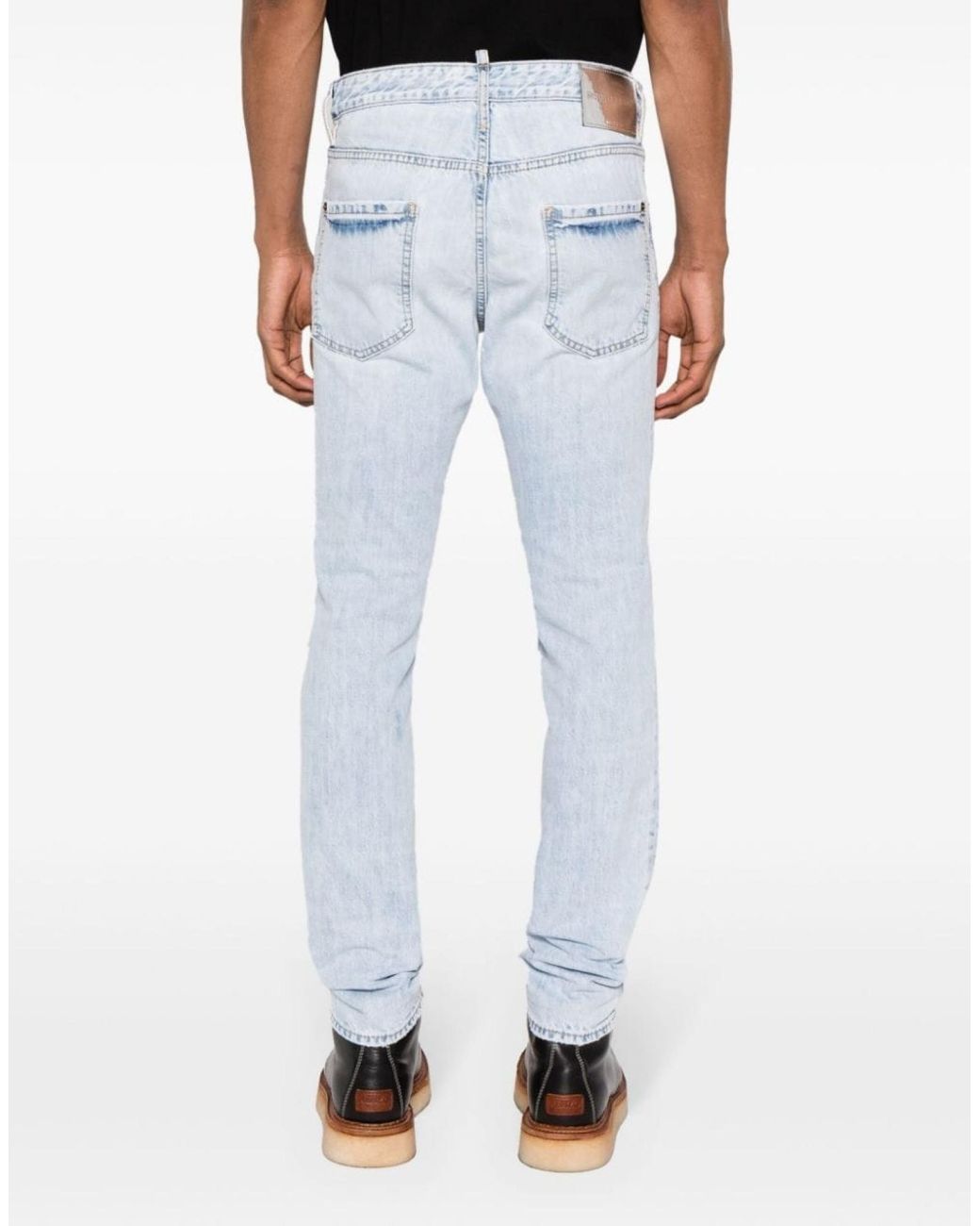 DSquared² White Cool Guy Distressed Jeans Clothing for men