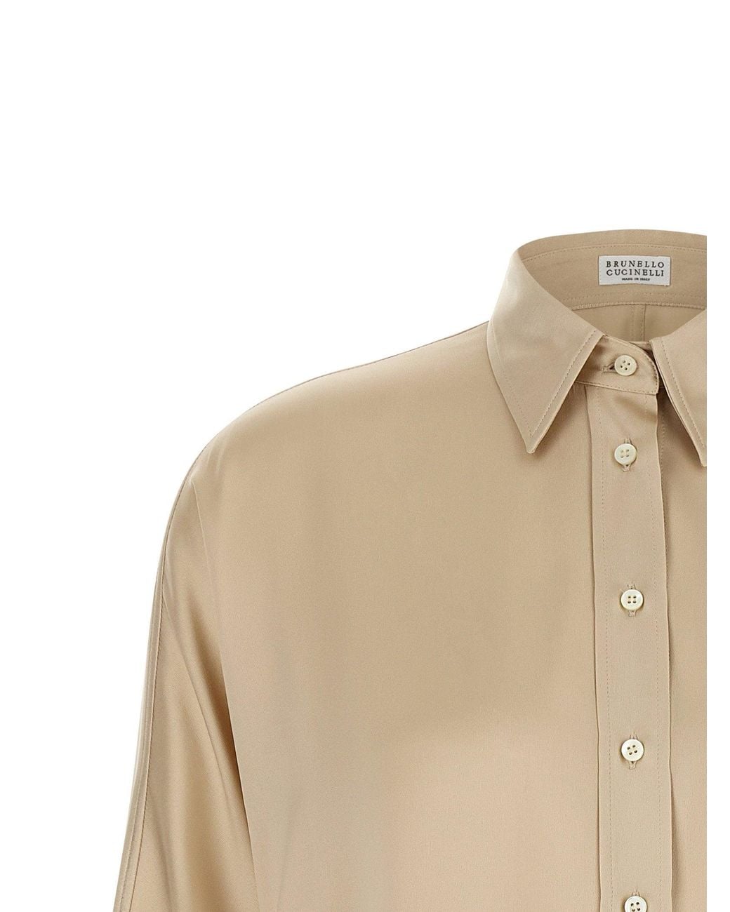 Brunello Cucinelli Natural Monile Shirt
