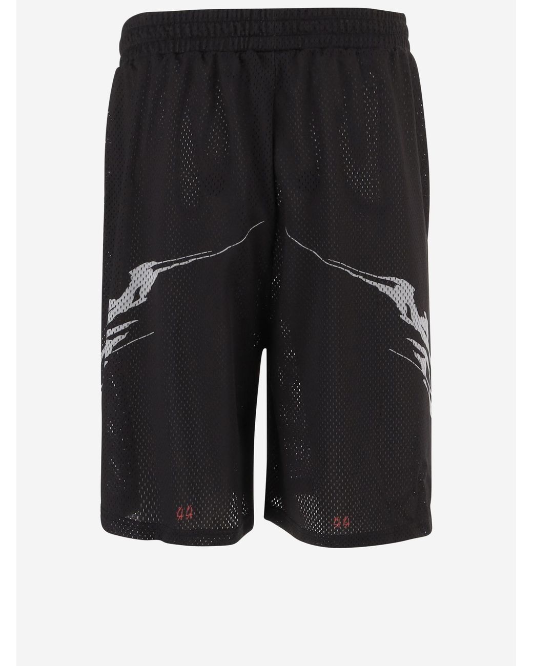44 Label Group Black Y2K Cotton Shorts for men