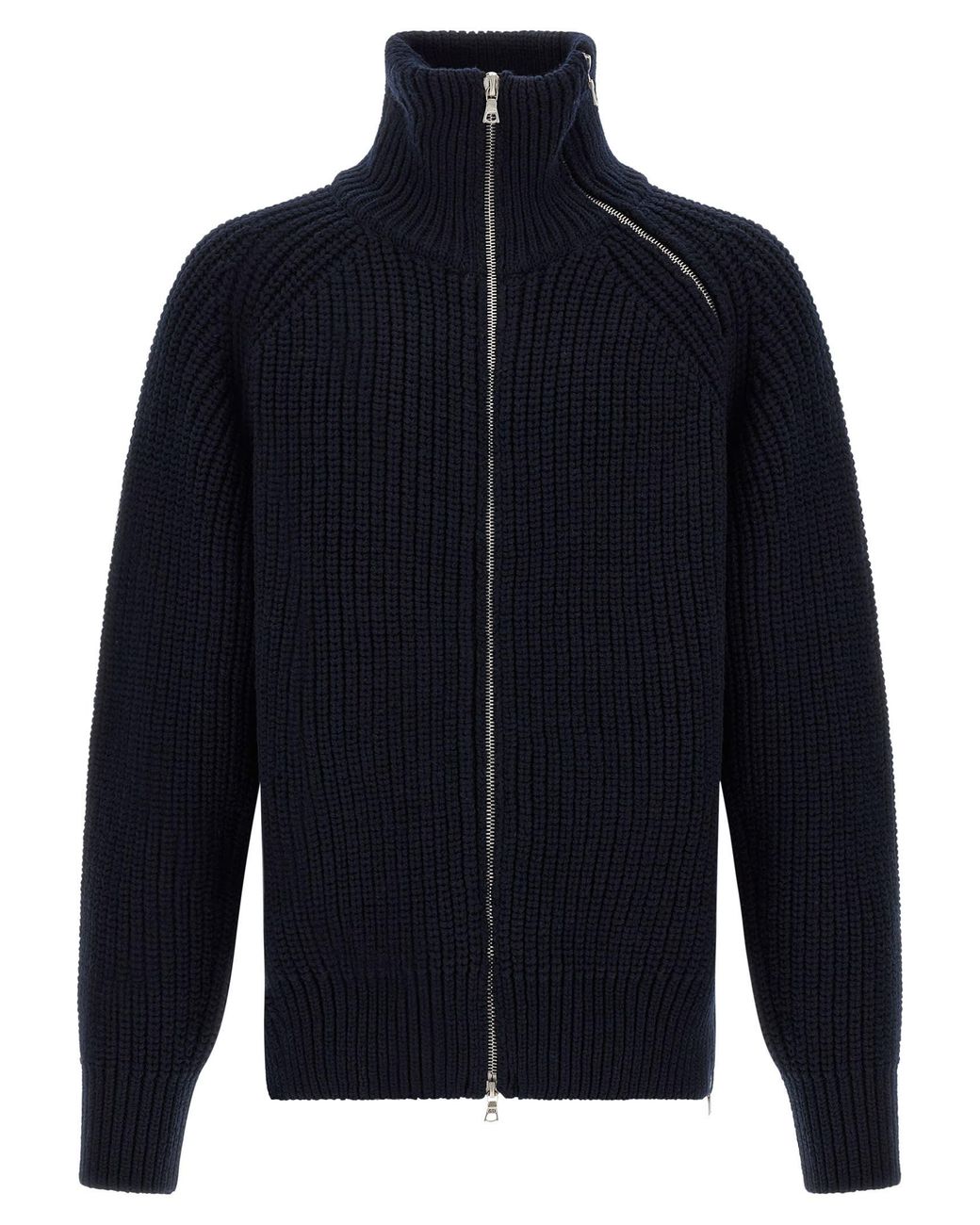 Dries Van Noten Monty Full-Zip Turtleneck Sweater in Blue for Men