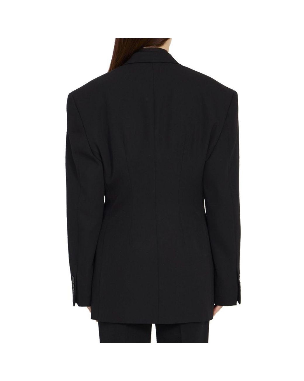 Balenciaga Black Wool Coat Clothing